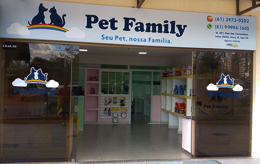 A Pet Family é a mais nova loja especializada banho e tosa de Águas Claras